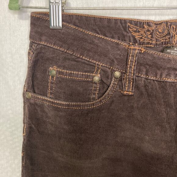 Squeeze Jeans Vintage Women's Brown Corduroy Bootcut Pants - Picture 6 of 7